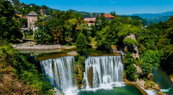 Şelale Jajce şehir içinde