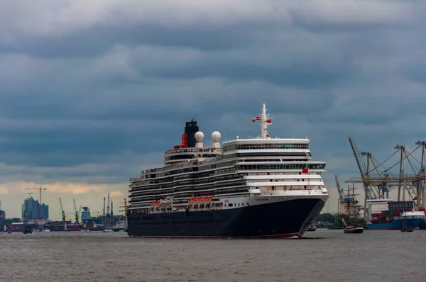 Cruise Haven Rivier Hamburg Mei 2014 Stockafbeelding