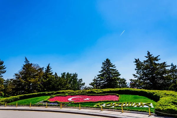 Bandera turca de plantas — Foto de Stock