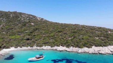 Bodrum yakınlarındaki körfezin Arial manzarası