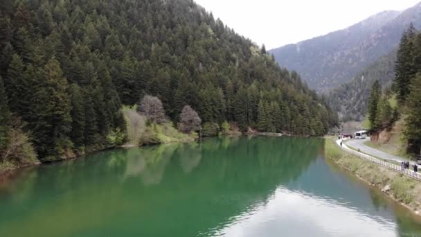 Río en la ubicación del lago Uzungol cerca de Trabzon — Vídeos de Stock