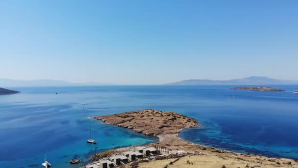 Letecký pohled na město Bodrum — Stock video