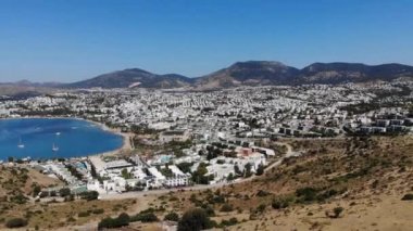 Bodrum şehrinin hava görüntüsü