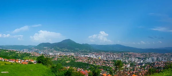View to the beautiful city of Sarajevo — Stock Photo, Image