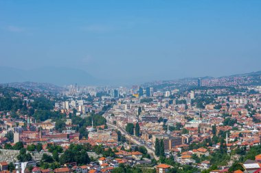Saraybosna kentine Arial bakış