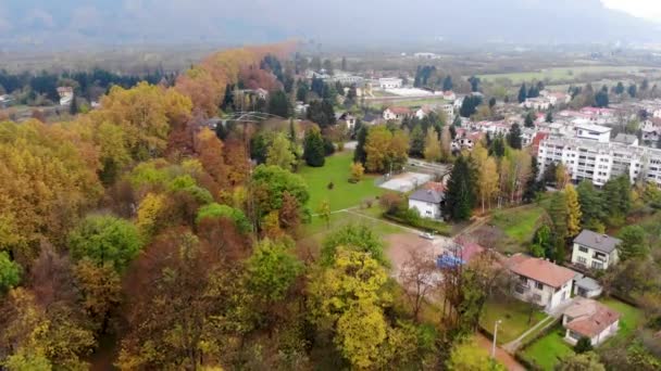 Drone footage of Big Alley in Sarajevo — Stock Video