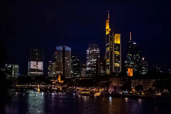 Night shoot of the city of Frankfurt am Main, Germany