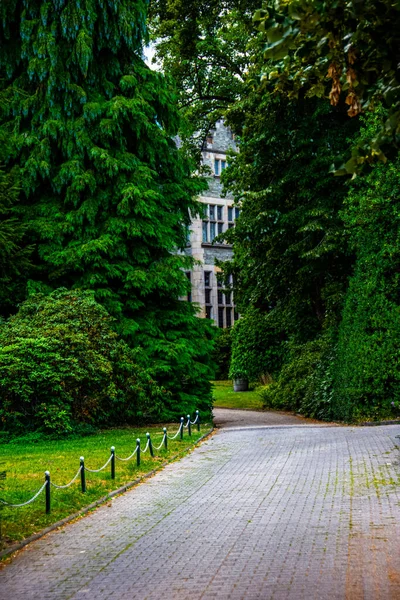 Gyönyörű Drive Way Towords Castle Hotel Kronberg Schlosshotel Kronberg Közel — Stock Fotó