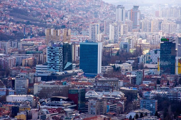 Stadtbild Von Sarajevo Zentrum Der Hauptstadt Von Bosnien Und Herzegowina — Stockfoto