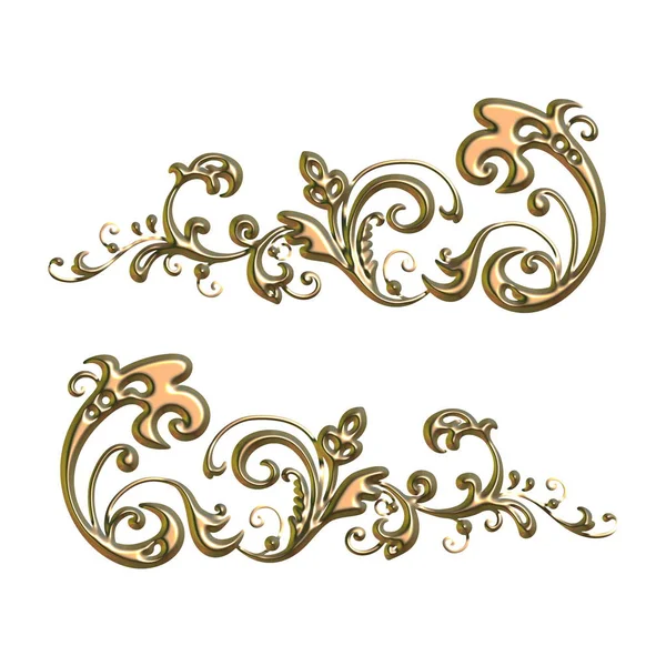 Ornamento remolino floral _ 2b — Foto de Stock