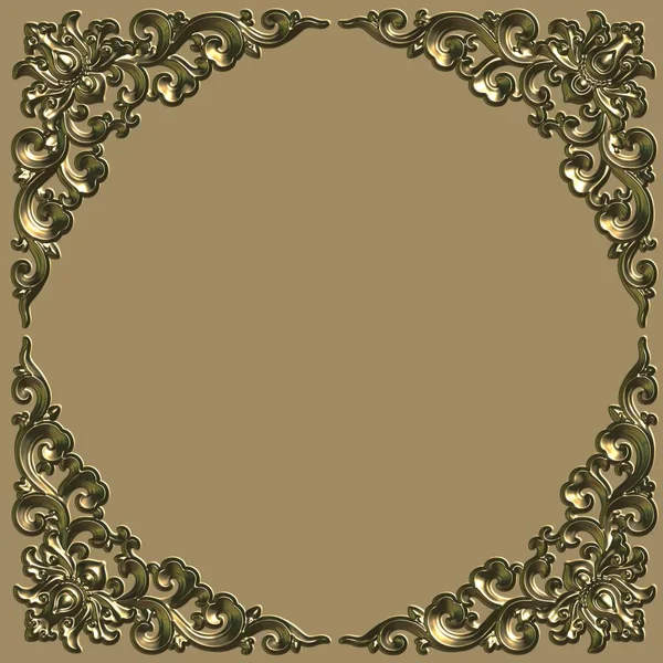 Ornate battered frame — Stock Photo, Image