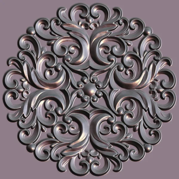 Ornamento decorativo floreale — Foto Stock