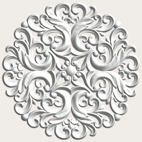 Ornamento decorativo floral — Fotografia de Stock