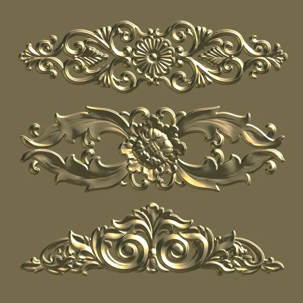 Ornamento decorativo de luxo . — Fotografia de Stock