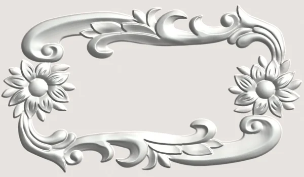 Swirl floral luxury background — Stock Photo, Image