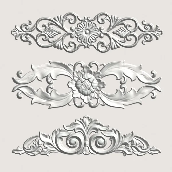 Swirl floral luxury background — Stock Photo, Image