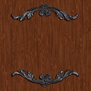 Dekoratif süsleme çerçeve