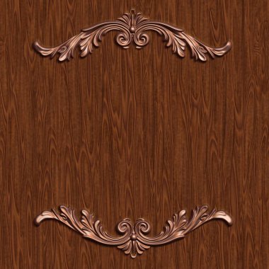 Dekoratif süsleme çerçeve