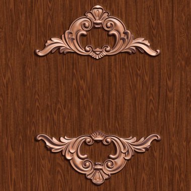 Dekoratif süsleme çerçeve