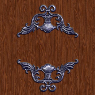 Dekoratif süsleme çerçeve