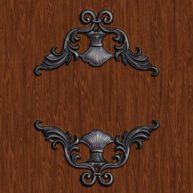 Dekoratif süsleme çerçeve
