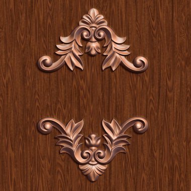 Dekoratif süsleme çerçeve