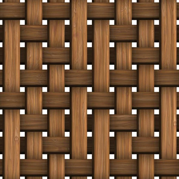 Wicker trä mönster — Stockfoto