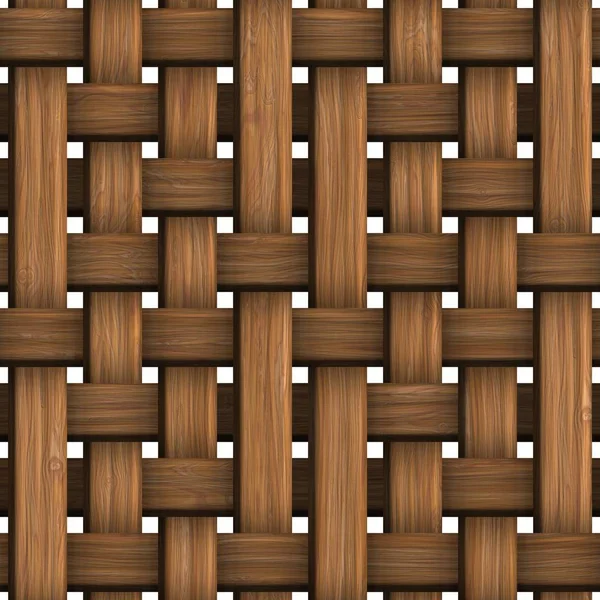 Wicker wood pattern — Stock Photo, Image