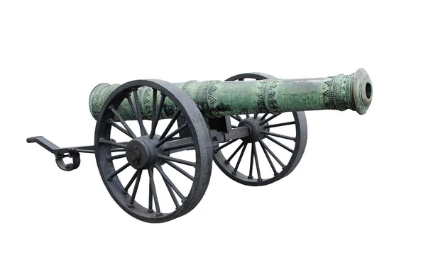 Cannon geïsoleerd witte achtergrond — Stockfoto