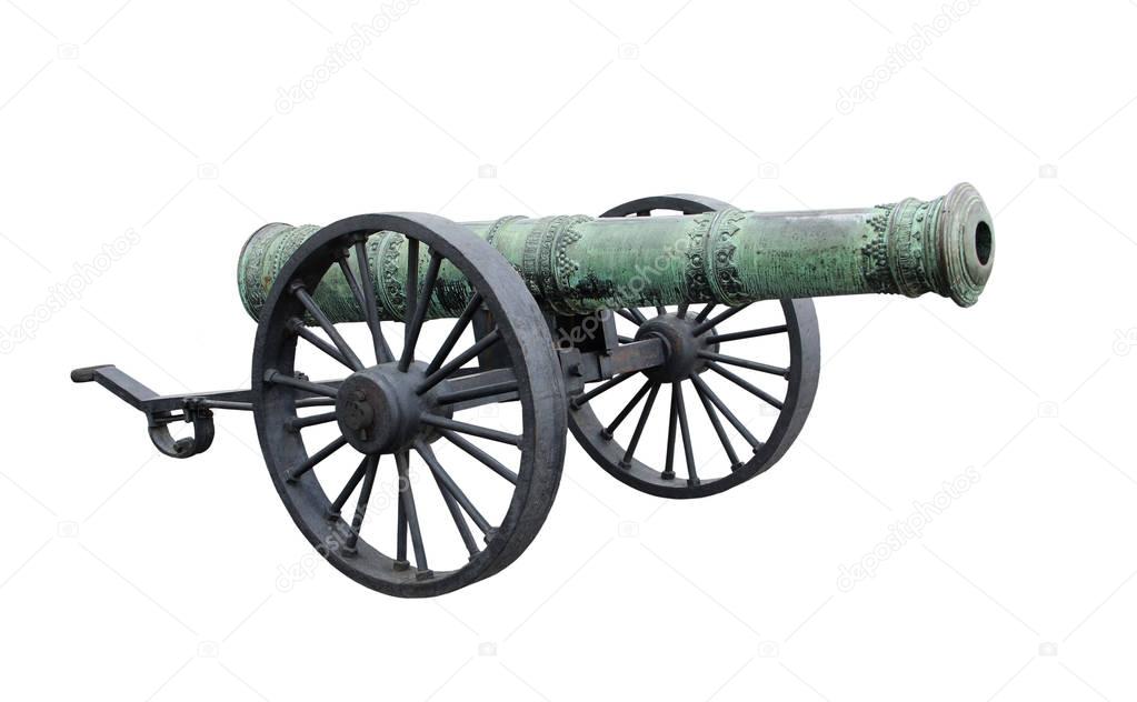 Cannon isolated white background