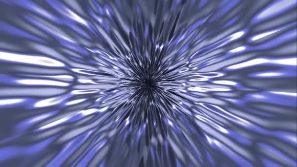 3D抽象的な明るい青線背景アニメーションのシームレスなループ — ストック動画