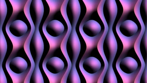 无缝循环3D抽象紫色背景动画 — 图库视频影像