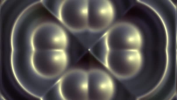 Animation abstraite de motif de fond métallique 3d de boucle transparente .