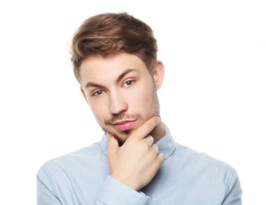 Beyaz arka plan üzerinde izole iş adam