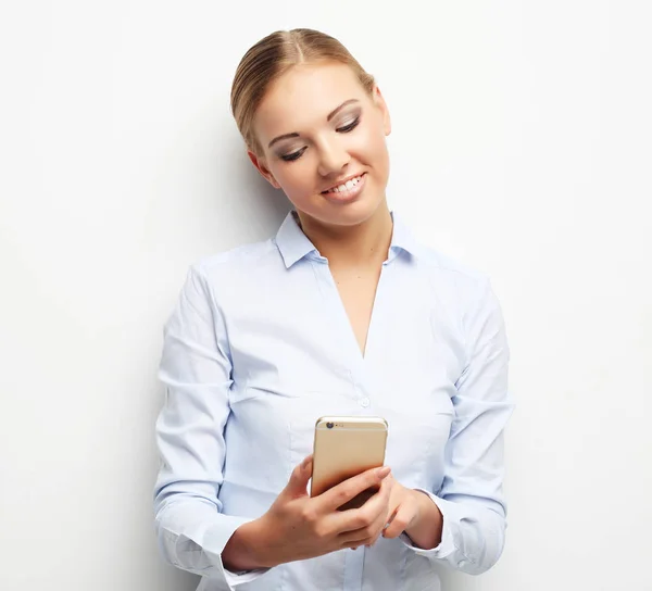 Lifestyle, business  and people concept: Portrait of smiling bus — Stock Photo, Image