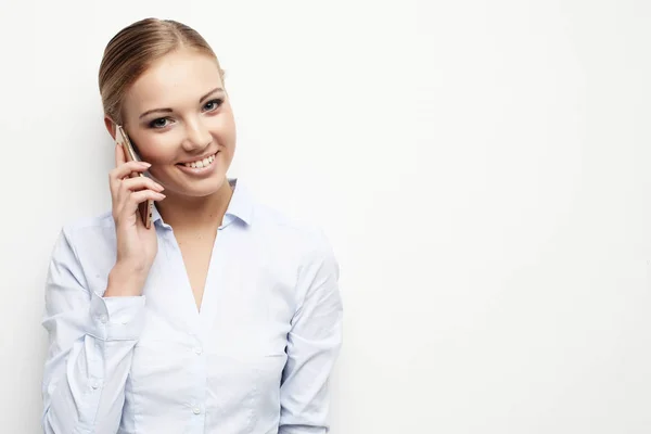 Lifestyle, business  and people concept: Portrait of smiling bus — Stock Photo, Image