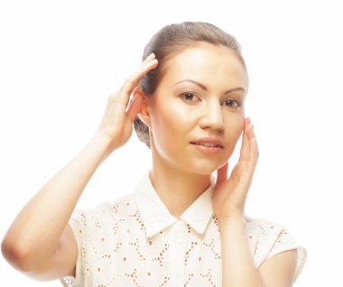 yaşam tarzı, güzellik ve insanlar kavramı: temiz sk olan kadın