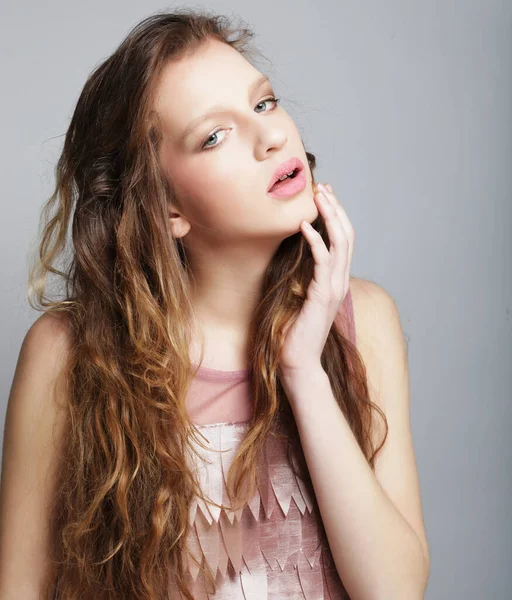 Portrait of beautiful blonde woman — Stock Photo, Image