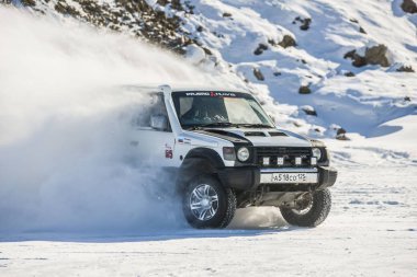 Off-Road araç içerisinde yıllık yarışmalar sırasında