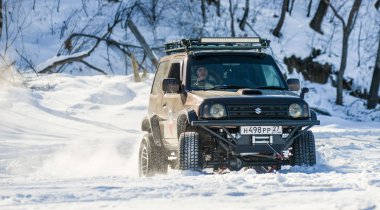 Off-Road araç içerisinde yıllık yarışmalar sırasında