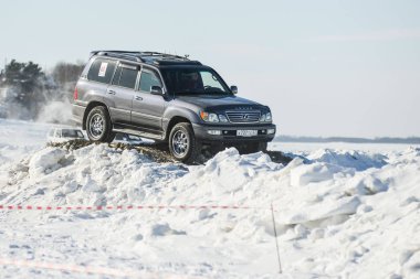 Off-Road araç içerisinde yıllık yarışmalar sırasında
