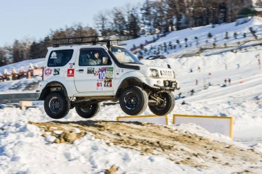 Off-Road araç içerisinde yıllık yarışmalar sırasında
