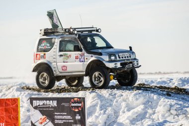 Off-Road araç içerisinde yıllık yarışmalar sırasında