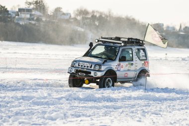 Off-Road araç içerisinde yıllık yarışmalar sırasında