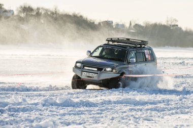 Off-Road araç içerisinde yıllık yarışmalar sırasında