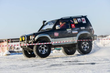 Off-Road araç içerisinde yıllık yarışmalar sırasında