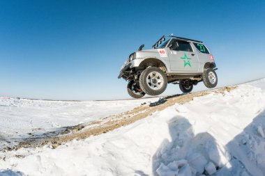 Off-Road araç içerisinde yıllık yarışmalar sırasında