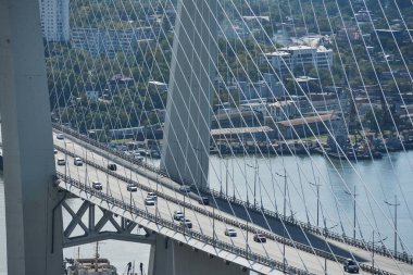 Vladivostok, Rusya 'daki Altın Köprü.