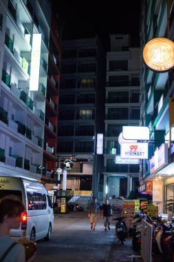 Gece Patong phuket, Tayland 2017 sokak