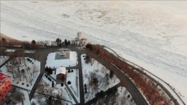 Ayur uçurumu. Khabarovsk Uzak Doğu Rusya Kış